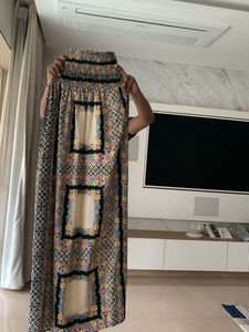 Tube Top Floor Length, Multicoloured Maxi