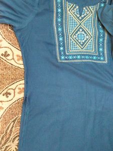 Melange Brand Navy Blue Colour Kurtas For Women