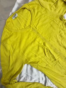 Neon Yellow Cardigan