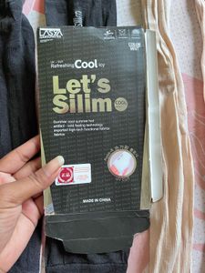 Combo Of 2 (black+beige) Arm Sleeves For Summer