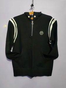 boy London Black Hoodie with Stripes