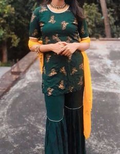 Green Sharara Suit