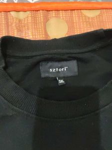 🔥499 Sale💥 jet Black Sztori 5XL sweatshirt hoodi