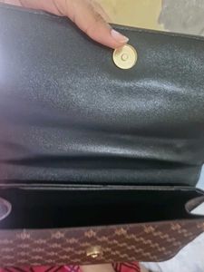Savan Brown Patterned Crossbody Bag