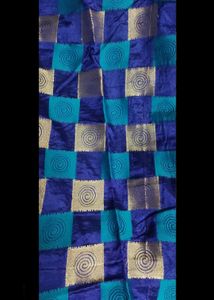New Violet Saree (Imitation Jari) Slightly Negotiable Price.