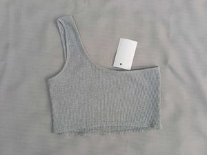 New With Tag Shein Korean One Shoulder Crop Top