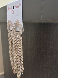 Glamorous Rhinestone Dangle Earrings