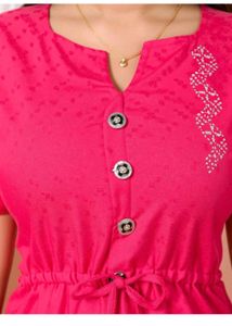 Pink Cinched Waist Top