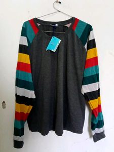 New Multicolored Full Sleeves Tshirt