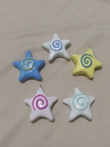 Chunky Swirl Star Charm