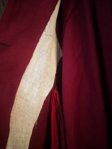 Burgundy Wool Overcoat