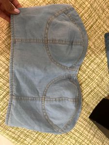 Brand New Blue Crop Top, Bust- 36/38