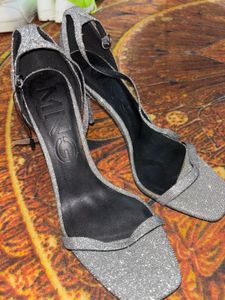 MANGO Glitter Heels