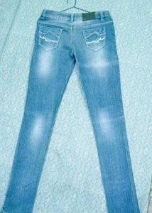 Stylish Light Wash Denim Jeans