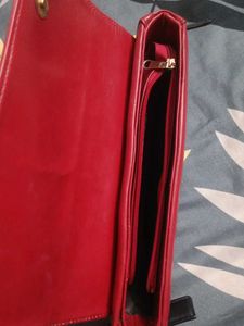 Red Half-Moon Bag