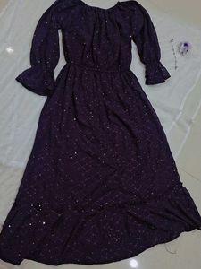 Elegant Purple Maxi Dress