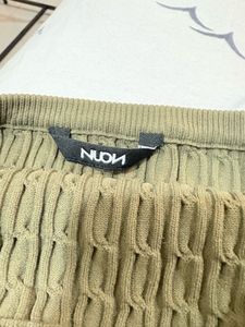 Olive Green Knit Tube Top