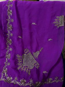 Purple Designer Saree