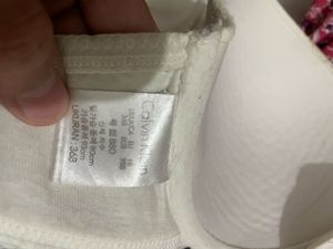Calvin Klein Stone Comfortable White Bra