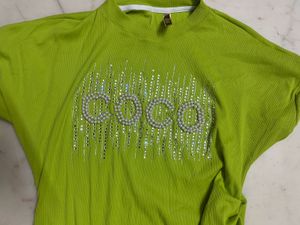 Green Dress with COCO Design