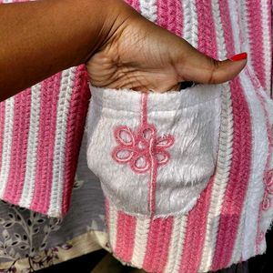 Stylish Striped Knit Cardigan