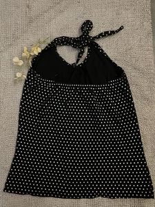 Polka Dots Black Top😍