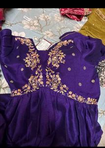 Purple Embroidered Salwar Kameez