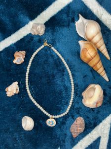 Pearl Necklace and bracelet set