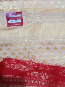 get this beautiful saree with red blouse 900/
