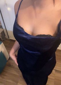 Navy Velvet long Dress