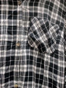Black &amp; White Checkered Shirt