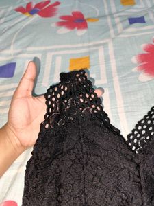 Black Lace Tank Top