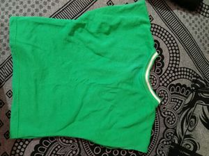 Green Crop Top