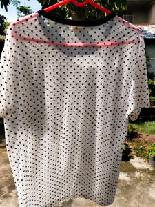 Polka Dot Sheer Top