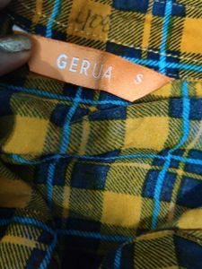Checkered Shirt Dress