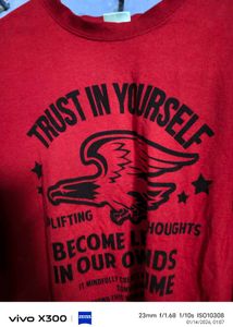 Red Graphic Print T-Shirt