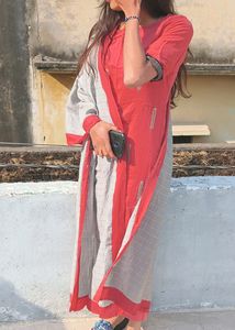 New Gajri Colour Kurta Set