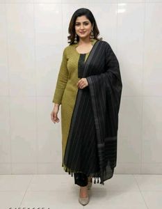 Elegant Olive Green Kurta Set