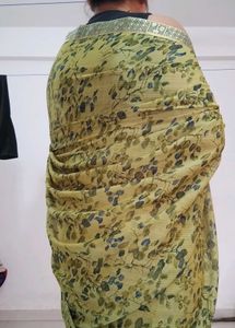 Elegant Floral Print Saree