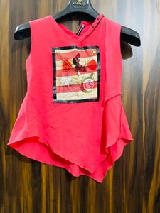 Pink Sleeveless Top