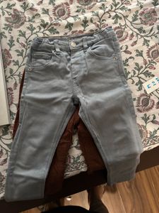 Zara Ice Blue Denim Pants Jeans For Kids/boys
