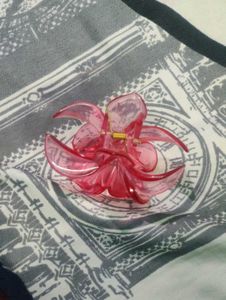 Pink Flower Hair Clip
