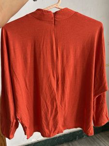 Orange Long Sleeve Top