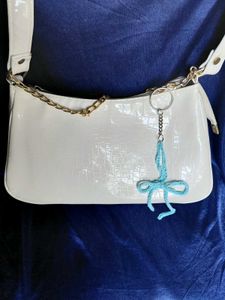 Ribbon bow headphone charm, bag charm, and keychai