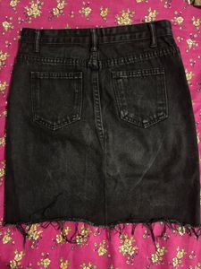 Denim Short Skirt