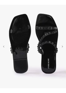 Fyre Rose Studded Jelly Sandals