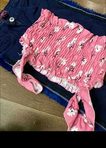 COMBO of Cute Navy Blue Velvet Shrug  jeans-