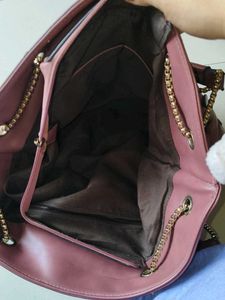 leather Mauve Shoulder Bag