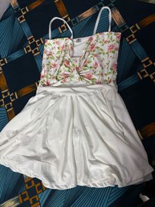 White Knee Length Dress
