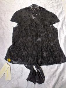 Y2k Ruffled Textured Shirt 🖤
